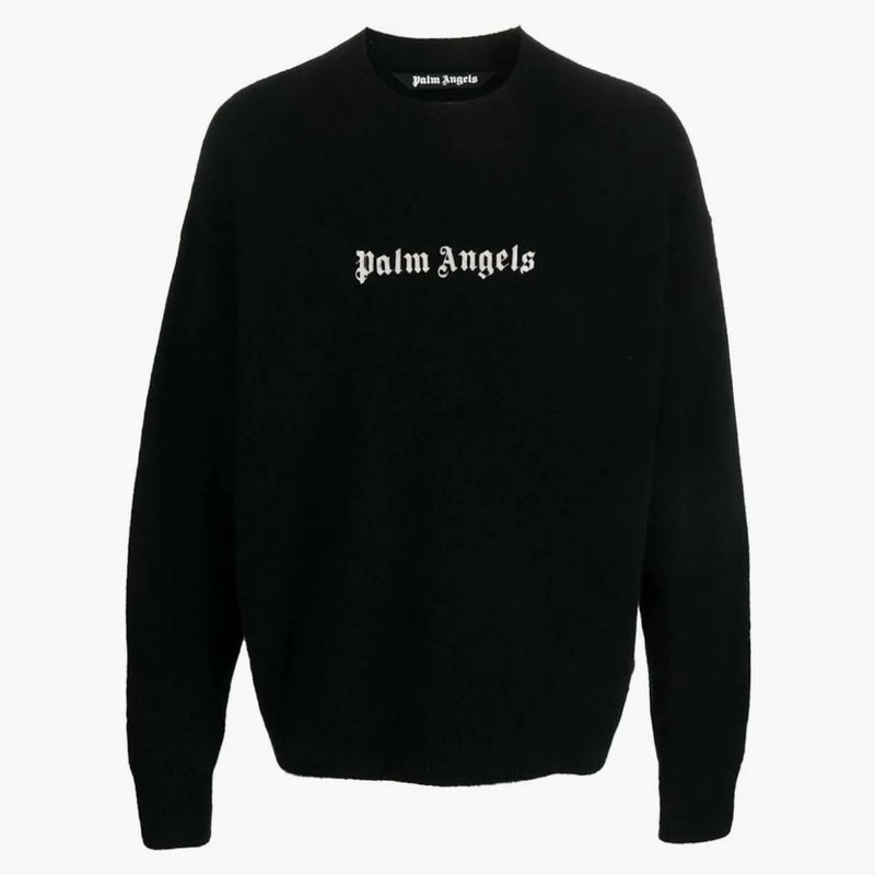Palm Angels Classic Logo Sweater Black/White