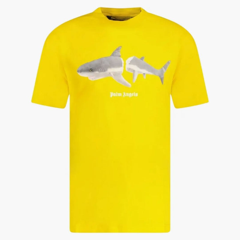 Tričko pro design Palm Angels Classic Shark Design Yellow