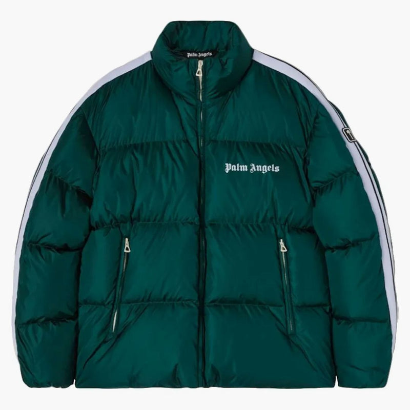 Palm Angels Classic Track Down Jacket Green/white/black