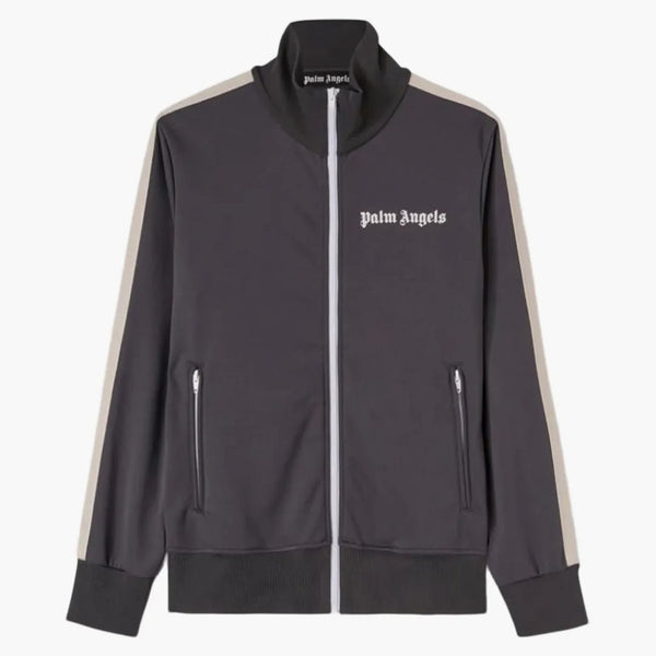 Palm Angels Classic Track Jacket Dark Grey/Off White