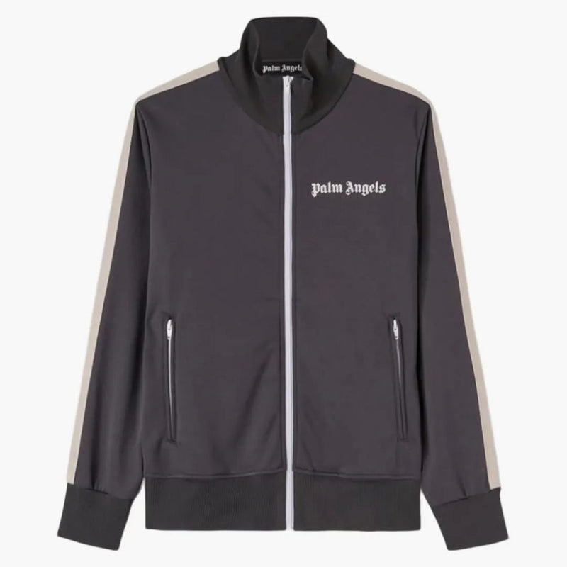 Palm Angels Classic Track Jacket Dark Grey/Off White