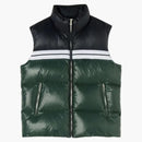 Palm Angels Classic Track Puffed Vest Green/black
