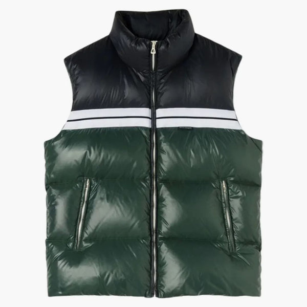 Palm Angels Classic Track Puffed Vest Green/Black