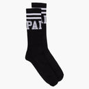 Palm Angels College Socks Black/White