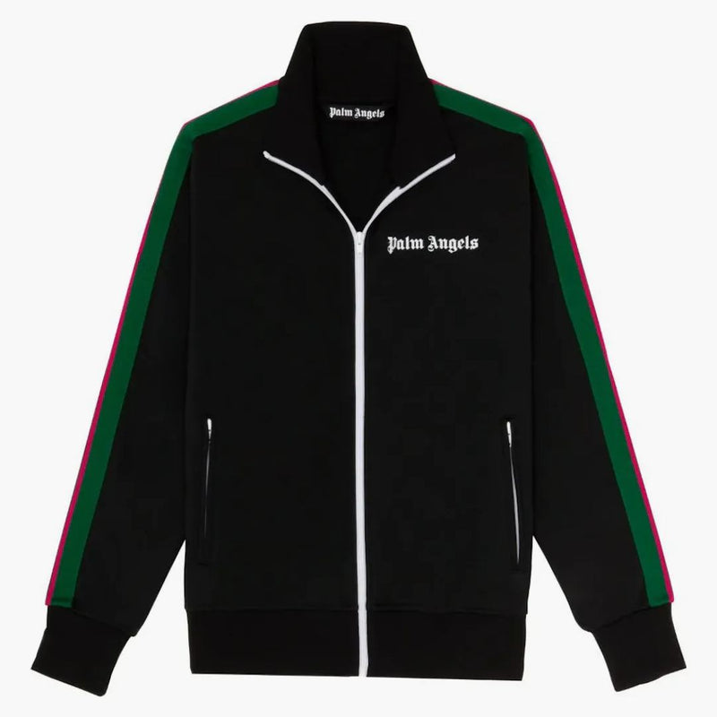 Palm Angels College Zip Up Track Jacket Black/Green