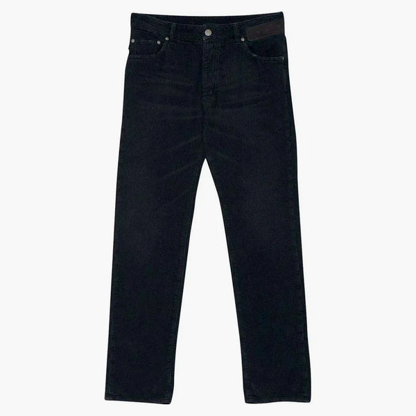 Palm Angels Corduroy Logo Pravidelné 5 kapesních kalhot černé