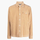 Palm Angels Calcola della camicia a velluto beige