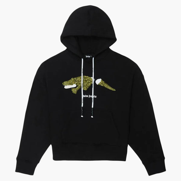 Palm Angels Croco Hoodie Black/Green
