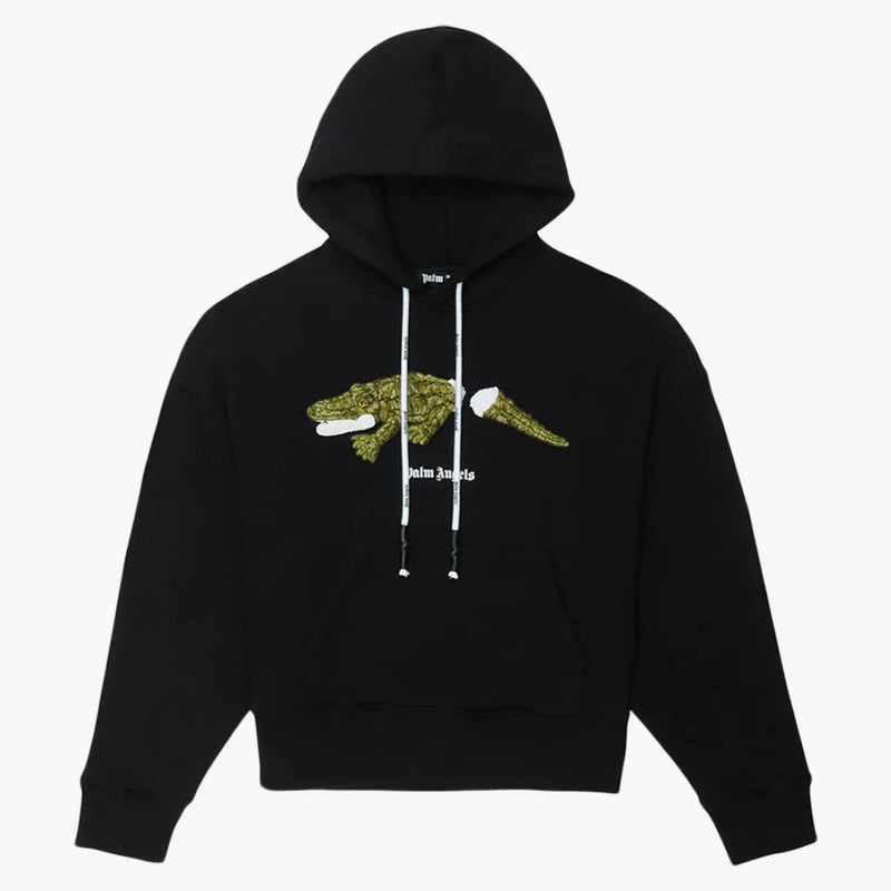 Palm Angels Croco Hoodie Black/Green