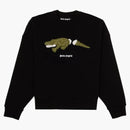 Palm Angels Crocodile Crewneck Black