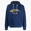 Palm Angels Crocodile Hoodie Blue