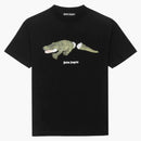 Palm Angels Crocodile Print T-shirt Black