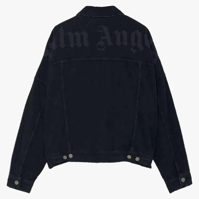 Palm Angels Curved Logo Jacket svart