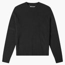 Palmové andělé zakřivené logo pletené posádky černé/bílé