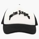 Palm Angels Curved Logo Mesh Cap Black