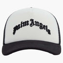 Palm Angels Curved Logo Mesh Cap Black