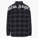Palm Angels Curved Logo Shirt Black/grey