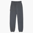 Palm Angels Curved Logo Sweatpants Black White