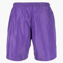 Palm Angels Curved Logo Swim Short Violet/White