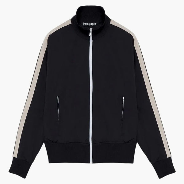 Palm Angels Curved Logo Track Jacket černá/bílá