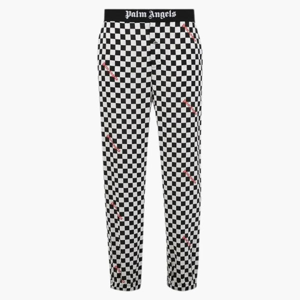 Kalhoty Palm Angel's Damier Print Black/White
