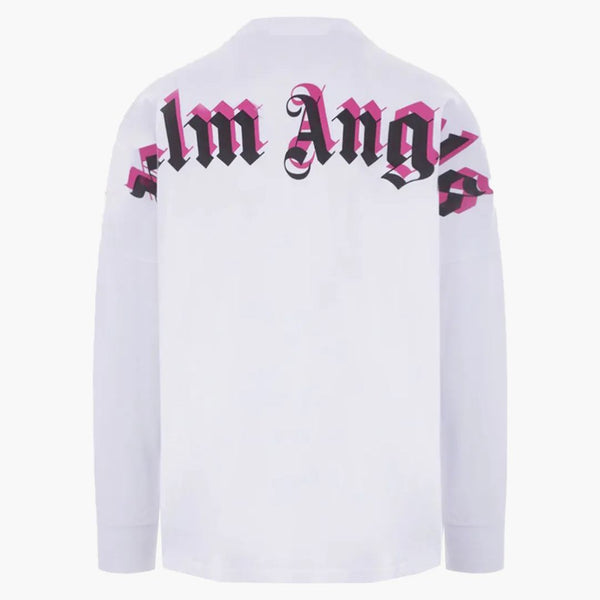 Palm Angels Double Logo Print T-shirt White