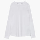 Palm Angels zdvojnásobil logo tričko bílé/fuchsie