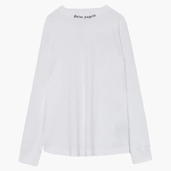 Palm Angels zdvojnásobil logo tričko bílé/fuchsie