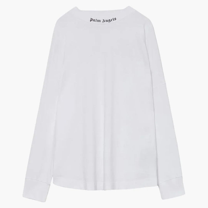 Palm Angels zdvojnásobil logo tričko bílé/fuchsie