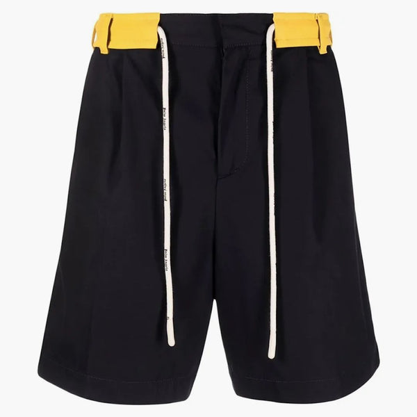 Palm Angels Drawstring Bermuda Shorts Navy/yellow