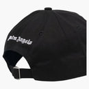 Palm Angels Embroidered Gothic Intarsia Logo Strap-Back Cap Black/White (SS22)