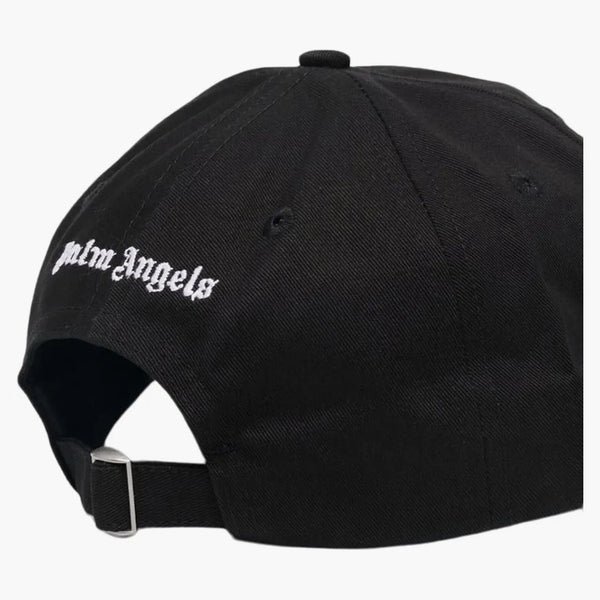 Vyšívané gotické intarsie logo s výšivkami Palm Angels Black/White (SS22)