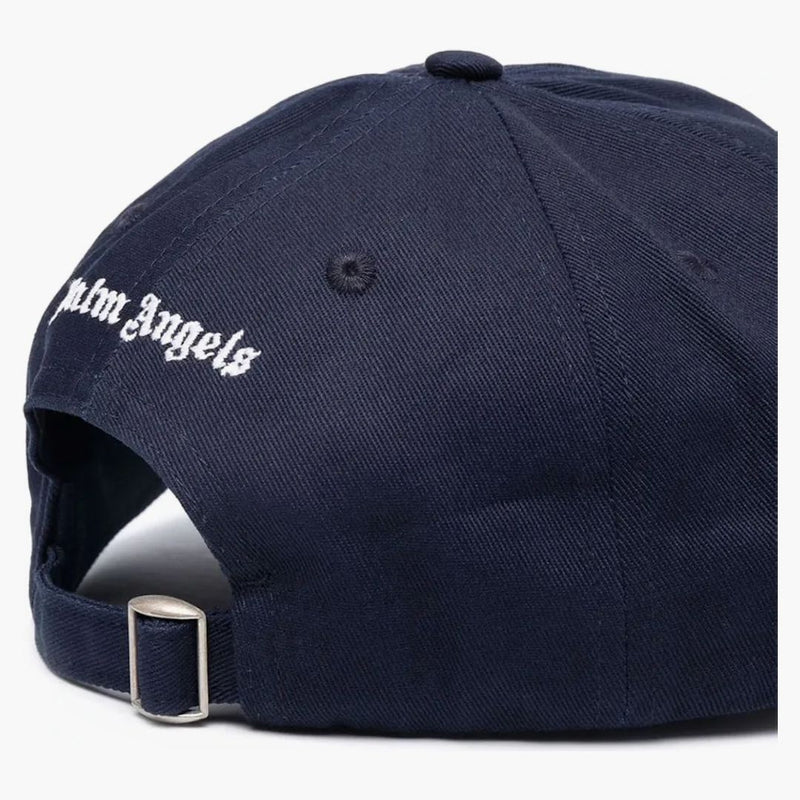 Palm Angels Empoidered Logo Cap Navy White