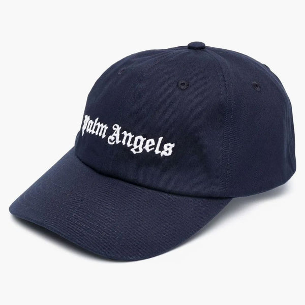 Palm Angels Empoidered Logo Cap Navy White