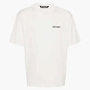 Palm Angels broderad logotyp bomullst-shirt av vit