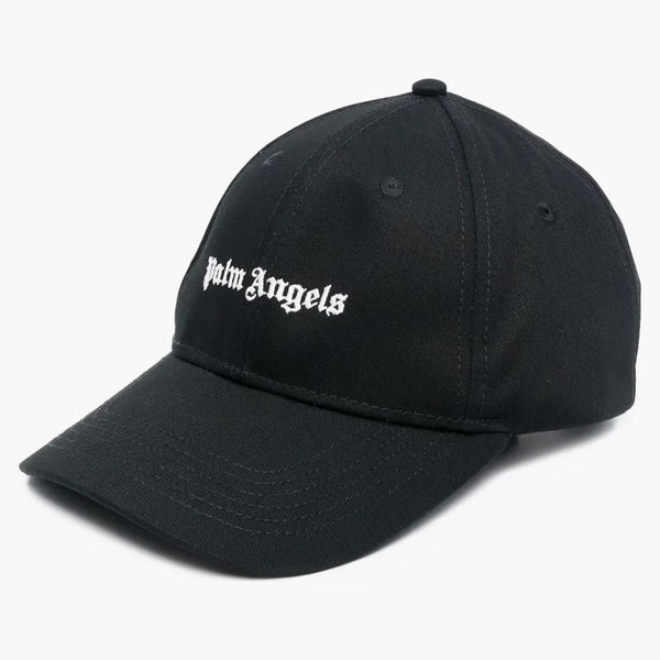 Palm Angels Empoidered Logo Snapback Cap Black/White
