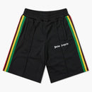 Palm Angels Exodus Track Shorts Black White