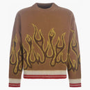 Palm Angels Flames Knitwear Brown/Beige