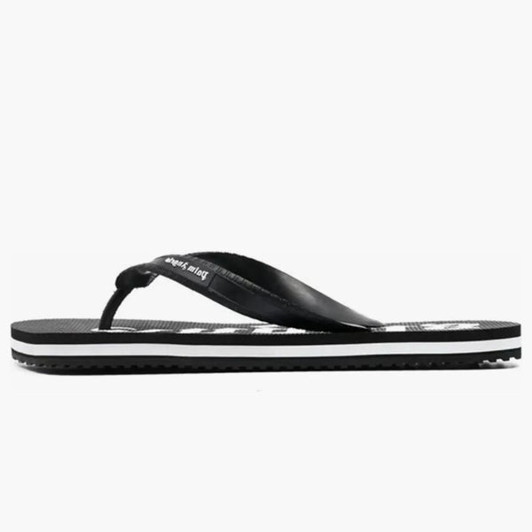 Palm Angels Flip Flop Logo Black White