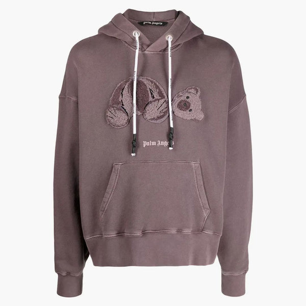 Palm Angels Gd Bear Motif Hoodie Purple