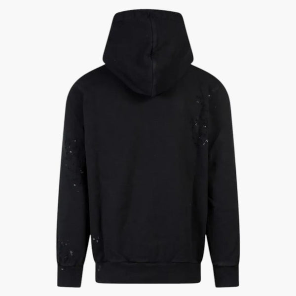 Palm Angels Gd Glittered Logo Hoodie Black