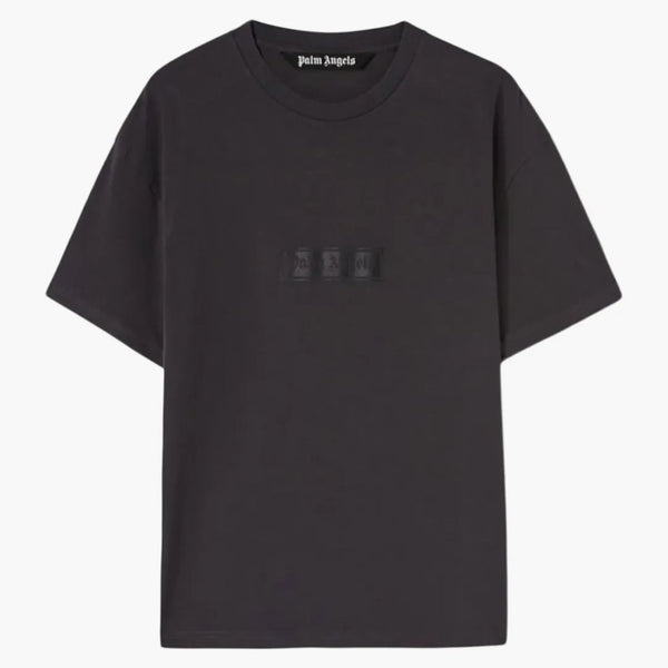 Palm Angels Garment Dye Box Logo tričko černé/bílé