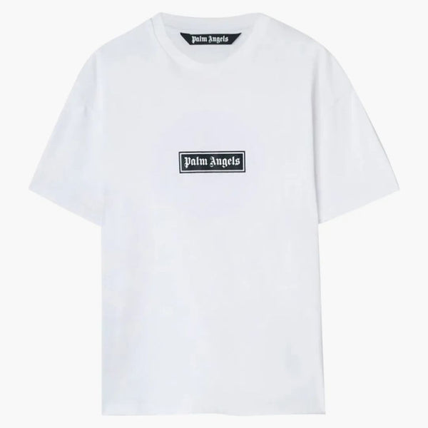 Palm Angels Garment Dye Box Logo Tričko bílé
