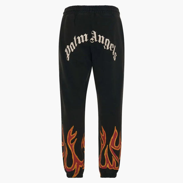 Palm Angels Gd Graffiti Flames Sweatpants Black/red