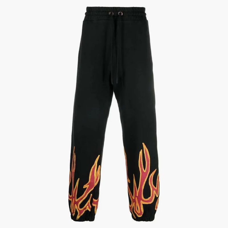 Palm Angels GD Graffiti Flames Talkpants Black/Red