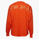 Palm Angels Glitter Classic Logo Over Tee Orange