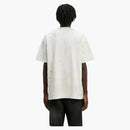 Palm Angels Glittered Logo Classic T-Shirt Off White/Black