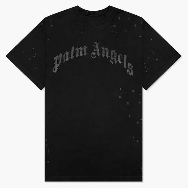 Tričko s logem Palm Angels Bluck Black
