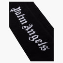 Palm Angels Gothic Intarsia Logo Socks Black/White (SS22)