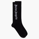 Palm Angels Gothic Intarsia Logo Socks Black/White (SS22)